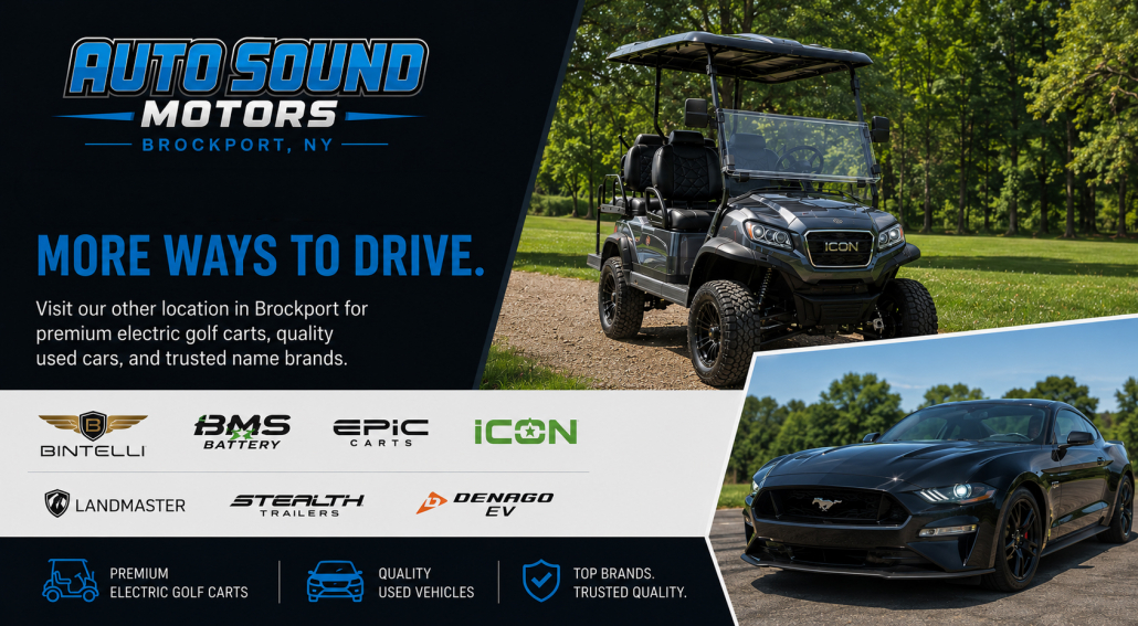 Visit auto sound motors for golf carts and used cars